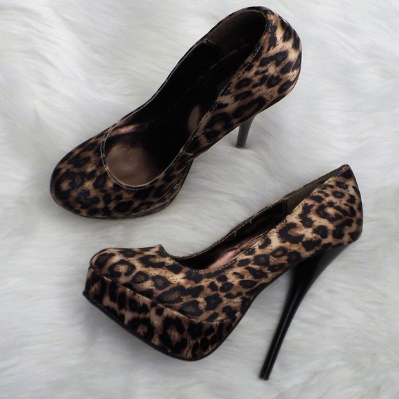 Charlotte Russe Shoes - CHARLOTTE RUSSE Leopard Print Heel